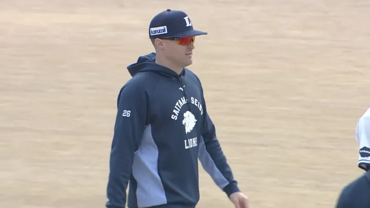 【キャンプ動画】ネビンが合流、特打＆特守に参加【埼玉西武・2月14日】