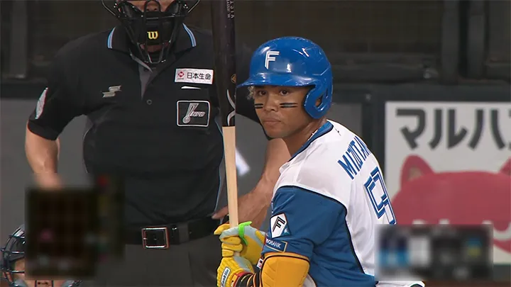 北海道日本ハムファイターズ・水谷瞬選手 ©パーソル パ・リーグTV