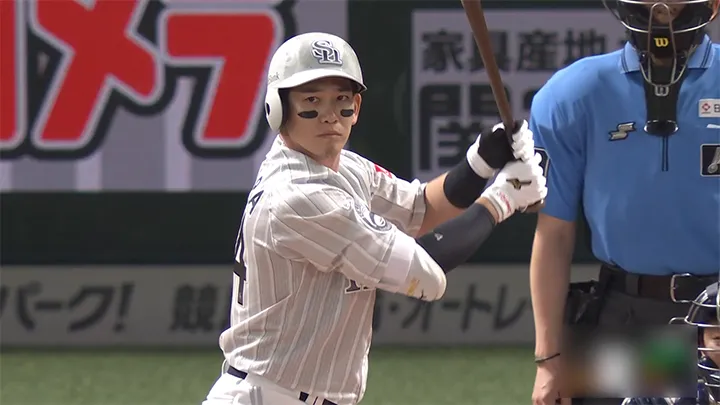 栗原陵矢がキャリアハイ22号！　一発攻勢で初回に3点を先制