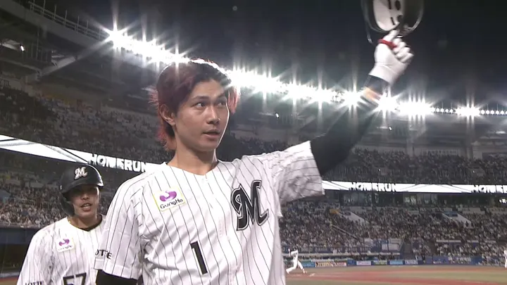 藤原恭大の4号3ラン！　3試合連続安打＆打点をマーク