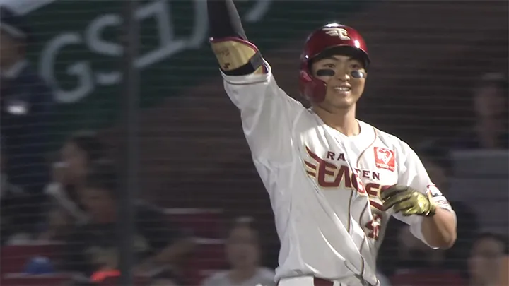 東北楽天ドラ7ルーキー・阪上翔也がプロ初安打をマーク！