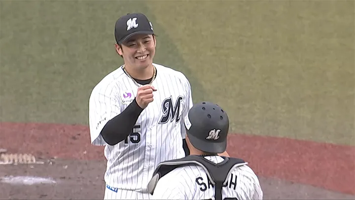 パ・リーグ初記録！　横山陸人が1イニング打者3人を3球でセーブ