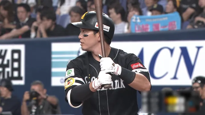 栗原陵矢が決勝の17号2ラン　福岡ソフトバンクが7連勝