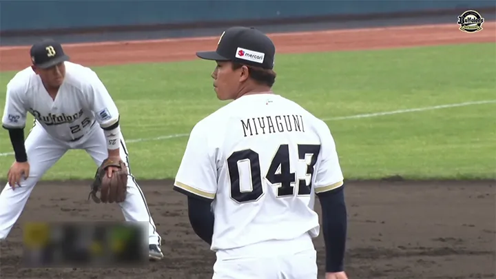 オリックス・バファローズ 宮國凌空投手 ©パーソル パ・リーグTV