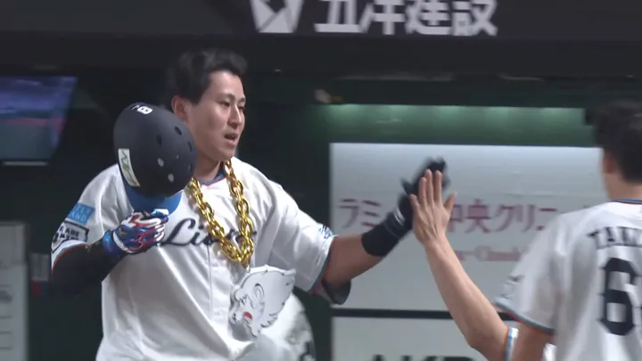 渡部聖弥が9号ソロ　プロ初先発の同期・篠原響を援護