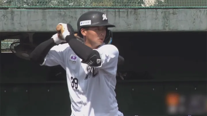 千葉ロッテマリーンズ・井上広大選手 ©パーソル パ・リーグTV