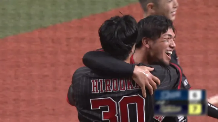 廣岡大志がサヨナラの5号ソロ　オリックスが6点差を逆転し延長戦を制す