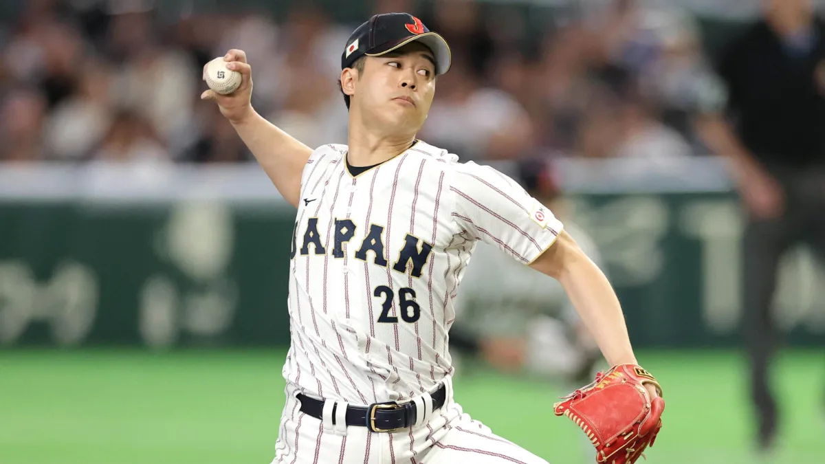 種市篤暉がWBC初登板で3者連続三振！　MLB2選手＆KBOリーグMVP斬り