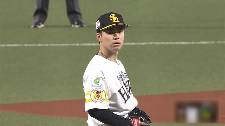 Fukuoka Softbank Hawks pitcher Haru Matsumoto © Pacific League TV