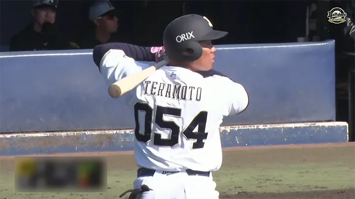 オリックス・バファローズ 寺本聖一選手 ©パーソル パ・リーグTV