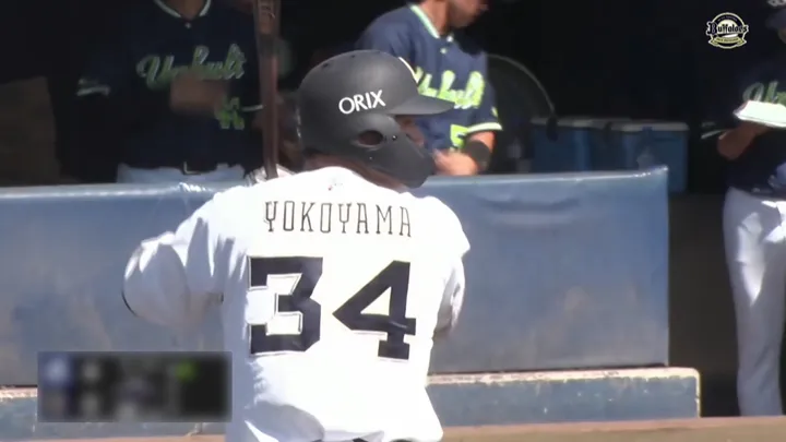Orix The Buffaloes player Seiya Yokoyama © Pacific League TV