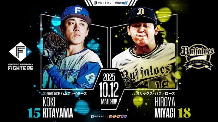 「パーソル CS パ」ファーストS第2戦　北山亘基と宮城大弥が投げ合う