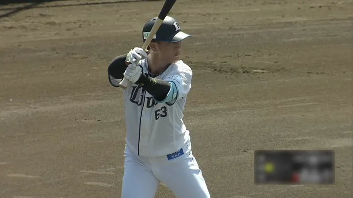 埼玉西武ライオンズ・長谷川信哉選手 ©パーソル パ・リーグTV