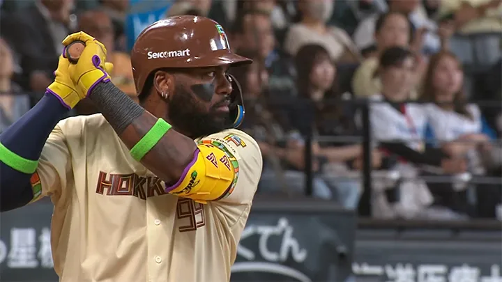 北海道日本ハムファイターズ・レイエス選手 ©パーソル パ・リーグTV