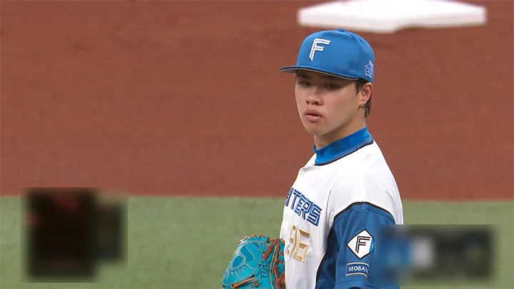 北海道日本ハムファイターズ・孫易磊投手 ©パーソル パ・リーグTV