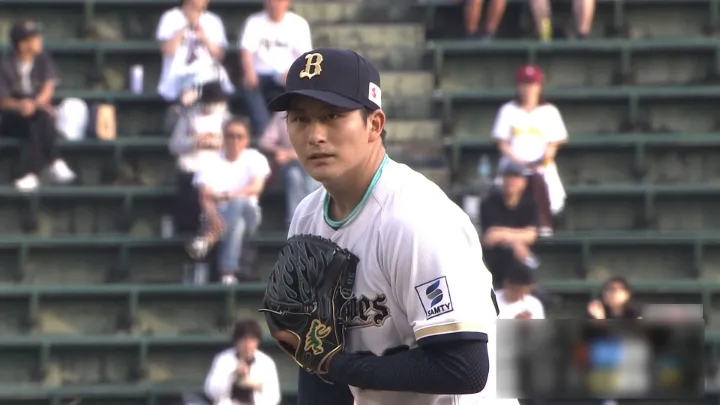 Orix Buffaloes The Buffaloes pitcher Yasuto Takashima © Pacific League TV