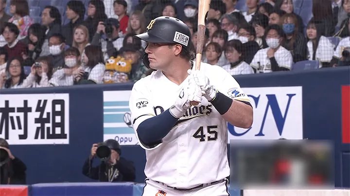 オリックス・バファローズ シーモア選手 ©パーソル パ・リーグTV