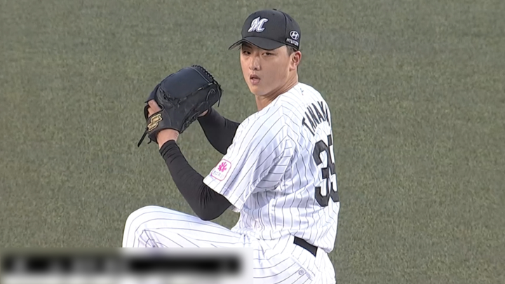 千葉ロッテマリーンズ・田中晴也投手©パーソル パ・リーグTV